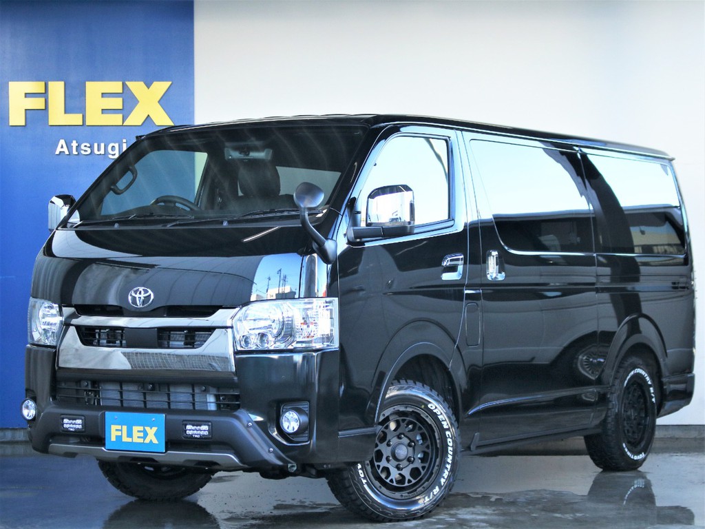 トヨタ ハイエースバン 2 8 スーパーgl ダークプライム ロングボディ ディーゼルターボ 4wd 車探しなら中古車 新車の専門店flex フレックス へ