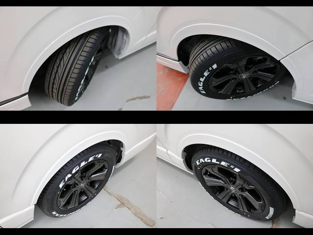 新車ハイエースワゴンＧＬ２ＷＤアレンジＡＳシート施工ツインナビパッケージ完成！！フレックスオリジナルパール多数装備済みのコンプリートカー入庫！！