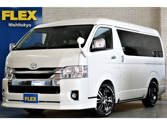 新車ハイエースワゴンＧＬ２７００４ＷＤアレンジＡＳツインナビパッケージ完成致しました！！フレックスオリジナルパーツ多数装備装着済み！！店頭在庫車、即納車可能になります！！