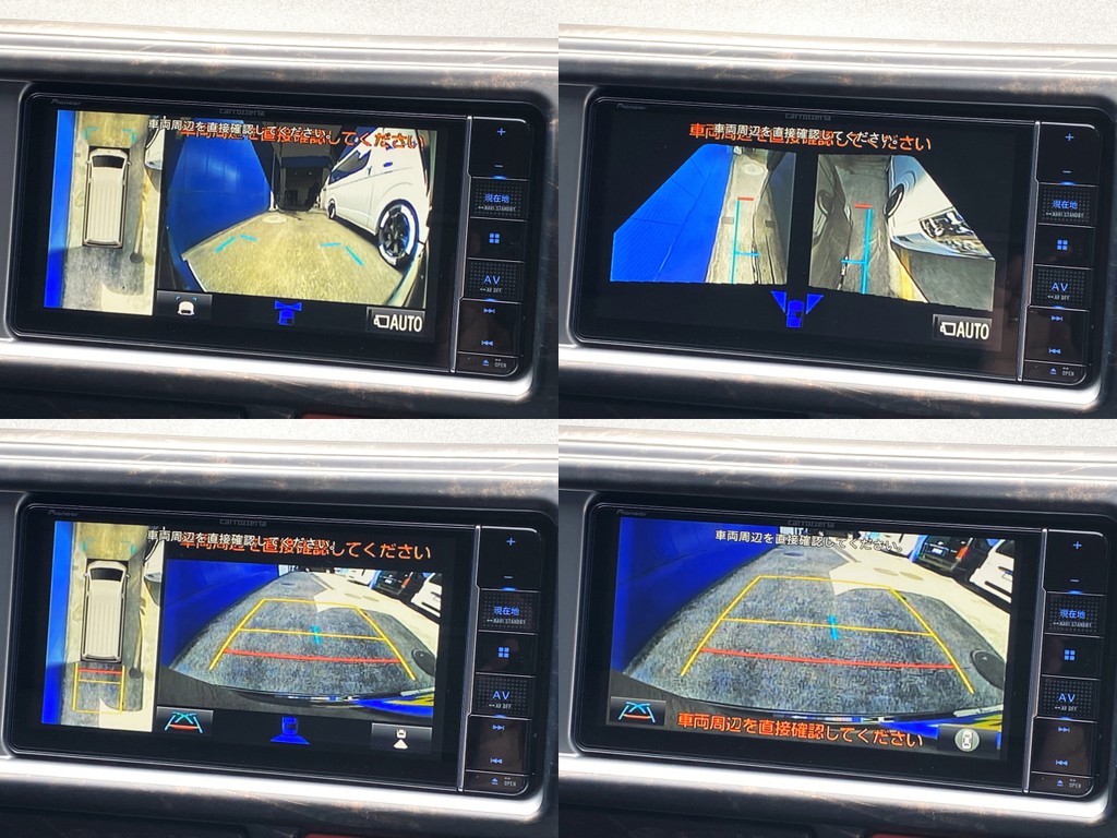 フロント サイド リアカメラ完備！！パノラミックビューモニター機能もついてますよ☆