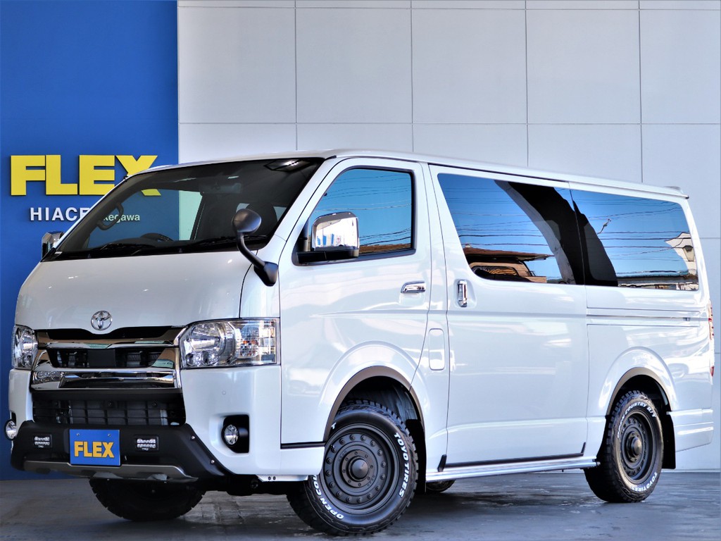 新車　ハイエースS-GLダークプライムⅡ　ディーゼルターボ4WD　TRDフルエアロ！　力強い走りが魅力のクリーンディーゼル♪メーカーオプションも充実☆全国販売