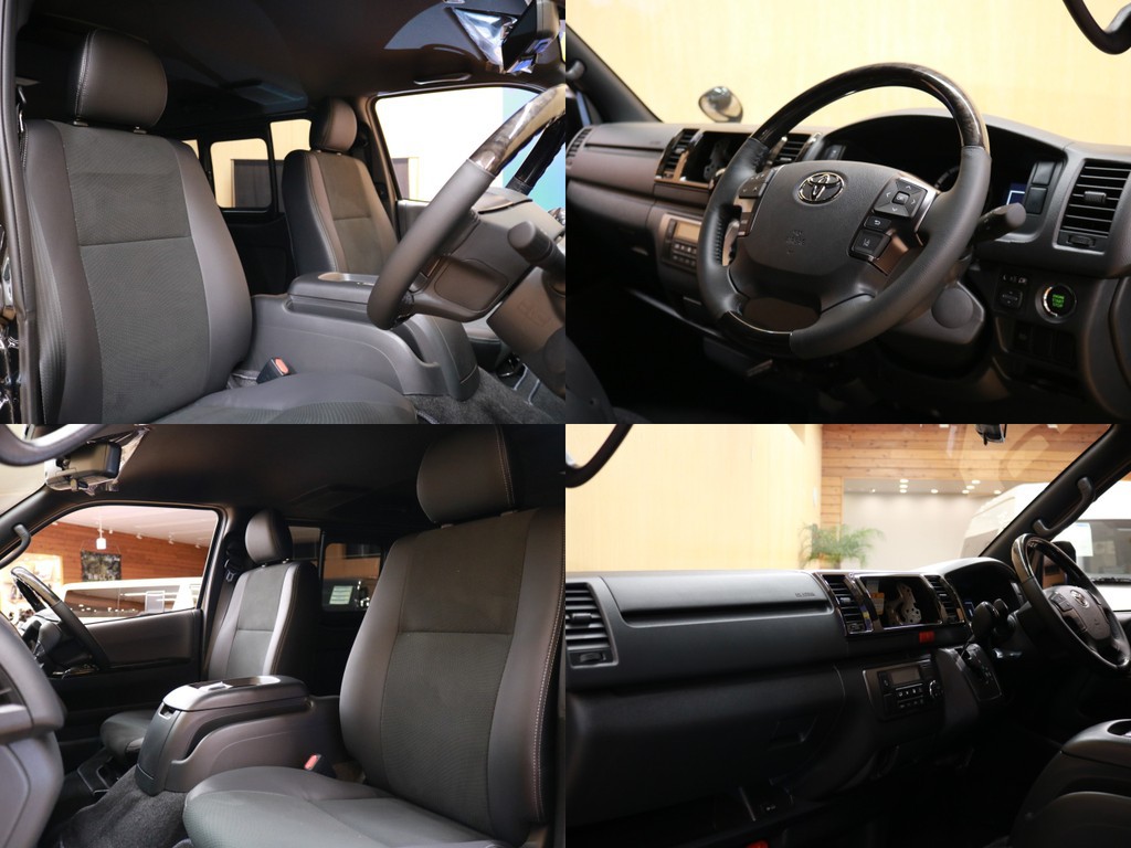 ハーフレザーでシックな運転席助手席です★