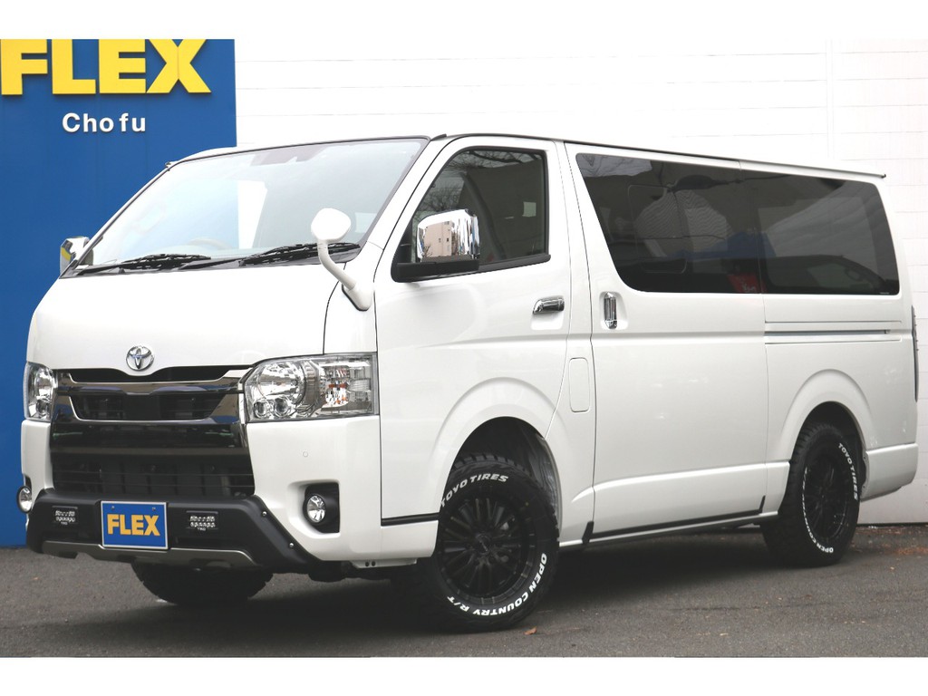 ハイエース調布店０４２４－４０－１１９１までお問い合わせください！新車ハイエースVダークプライムⅡ２８００ｃｃディーゼルターボ４WD寒冷地仕様！