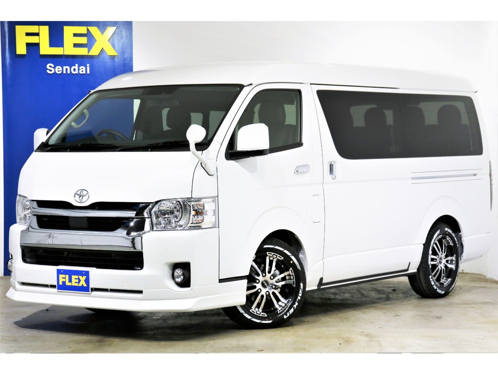 ★ ハイエースワゴンGL 2.7ガソリン 4WD オリジナル内装架装アレンジAS フルフラット ツインモニターパッケージ！ ★