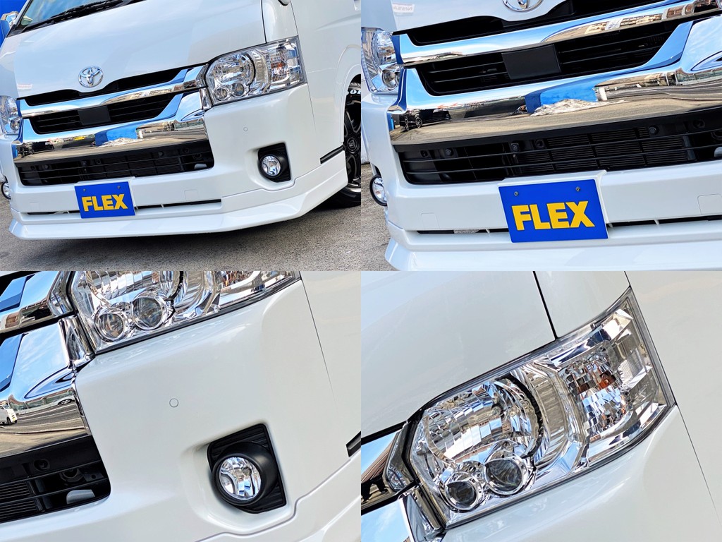 ＦＬＥＸオリジナル ＤｅｌｆｉｎｏＬｉｎｅフロントスポイラーをセット！！フロントカメラ レーダーブレーキ ＬＥＤヘッドライト完備！！