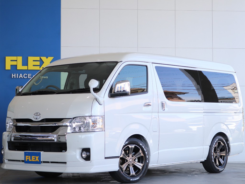 新車　ハイエースワゴンGL　人気の内装アレンジ仕様　バージョン１内装架装　フローリングにベッドキット♪即納車可能！！