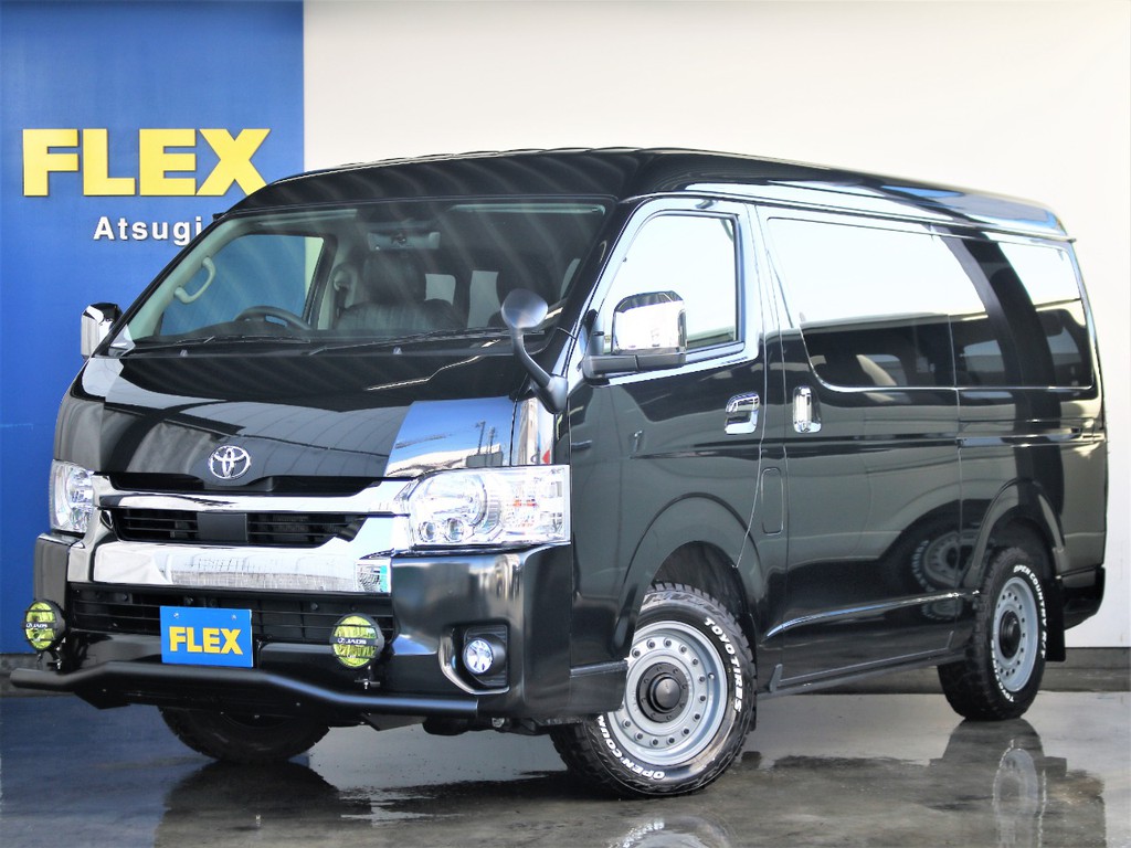 新車未登録　ハイエースワゴンGL　ガソリン４WD　オフロードカスタム　フローリング施工済み