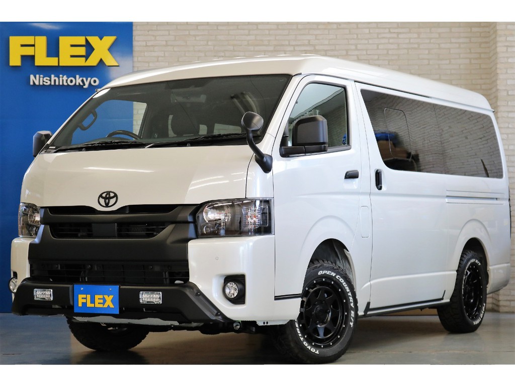 新車ハイエースＶダークプライムⅡ２７００ガソリン４ＷＤワイドＶブラックエディション完成致しました！！外装はシンプルにマッドブラックに統一致しました！！即納車もご対応可能になります！！