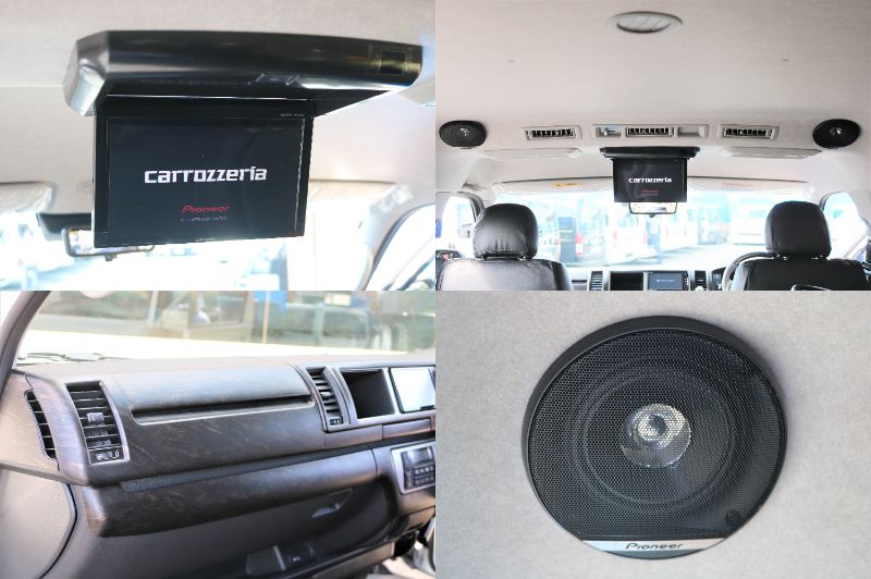 後席フリップダウンモニター＆ルーフスピーカーも完備♪