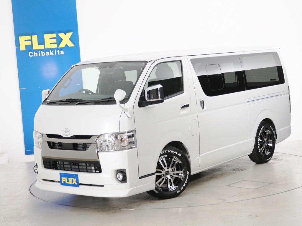 新車未登録　ハイエースバン　Ｓ－ＧＬ　特別仕様車【ダークプライムⅡ】　ガソリン２ＷＤ　ＦＬＥＸオリジナル内装アレンジ【Ｖｅｒ４】！