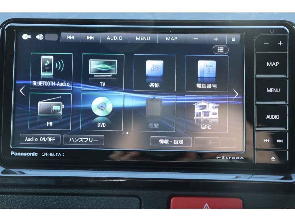 Bluetooth/ＤＶＤ/音楽録音も可能です！走行中視聴可能です♪