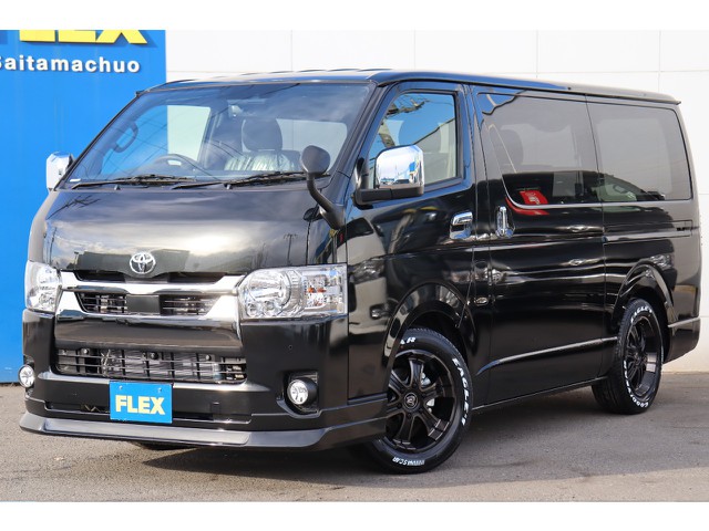 新車/ハイエースVダークプライムⅡ2000ガソリン5人乗り　ベットキット/フルセグナビ