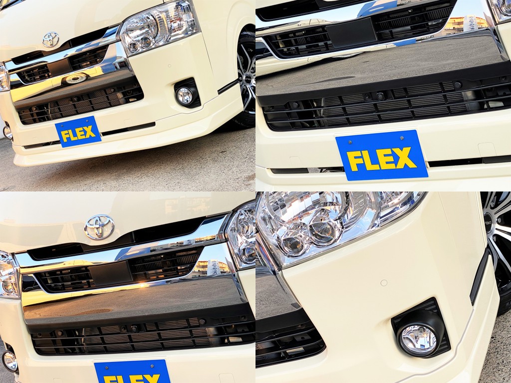 ＦＬＥＸオリジナル ＤｅｌｆｉｎｏＬｉｎｅフロントスポイラーをセット！！フロントカメラ レーダーブレーキ インテリジェントクリアランスソナーもついてますよ♪