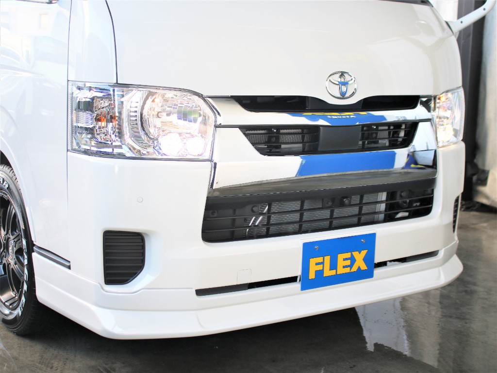 フロントにはＦＬＥＸオリジナルのフロントリップスポイラーを新品で装備しております！