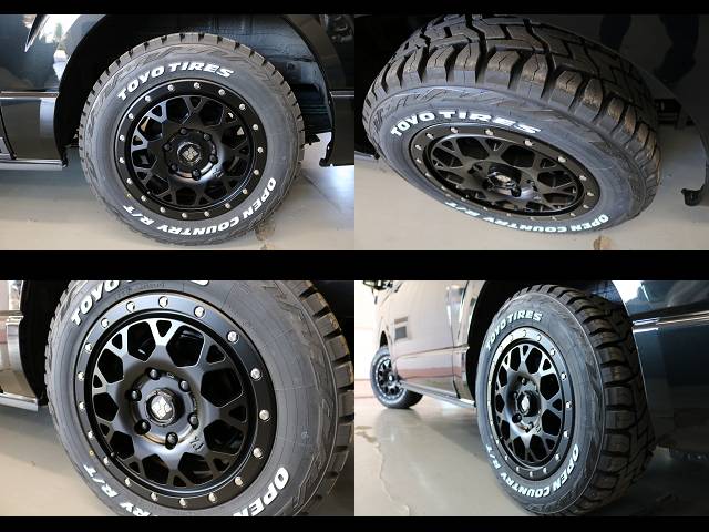 新車ハイエースＶダークプライムⅡ２８００ディーゼル４ＷＤブラックエディション完成致しました！！マッドブラックに拘り作成した1台！！店頭在庫車、即納車もご対応可能になります！！