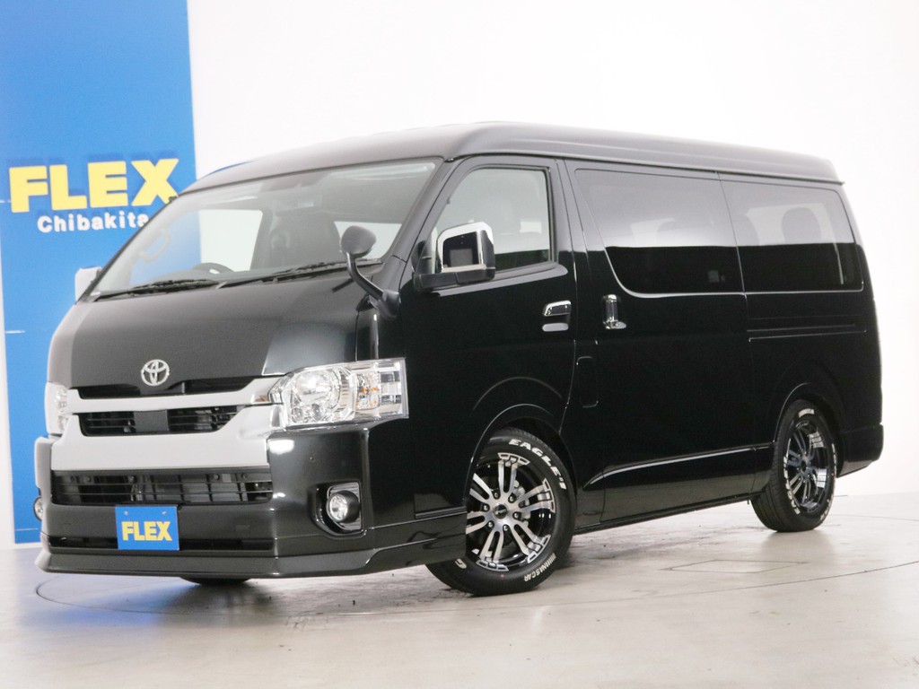 新車未登録　ハイエースワゴンＧＬ　トヨタ車体特別架装車【ファインテックツアラー】　ガソリン２ＷＤ　１０人乗り３ナンバー登録　カスタムＰＫＧ！