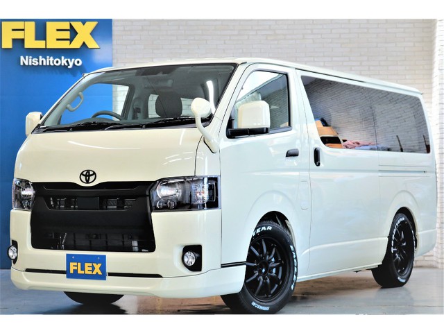 新車ハイエースＶスーパーＧＬ希少特設ライトイエローカスタム車両完成！！ライトイエロー×マッドブラックに拘り作成致しました！！両側パワースライドドア装備済み！！即納車もご対応可能になります！！