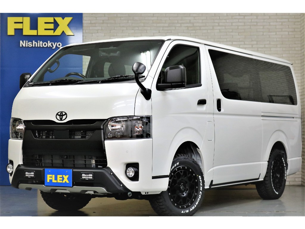 新車ハイエースＶダークプライムⅡ２８００ディーゼルターボ４ＷＤブラックエディション完成致しました！！オリジナルベットＫＩＴ装備社外ナビＥＴＣ２．０エクストリームＪ１６インチアルミ装備！！