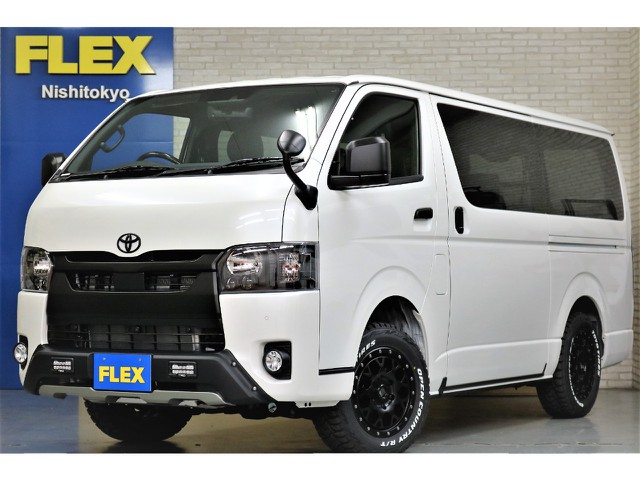 新車ハイエースＶダークプライムⅡ２８００ディーゼルターボ４ＷＤブラックエディション完成致しました！！オリジナルベットＫＩＴ装備社外ナビＥＴＣ２．０エクストリームＪ１６インチアルミ装備！！