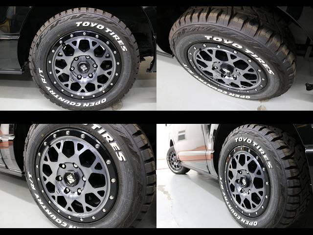 新車ハイエースＶダークプライムⅡ２８００ディーゼル４ＷＤアゲ系ナビパッケージ完成致しました！！店頭在庫車、即納車もご対応可能になります！！