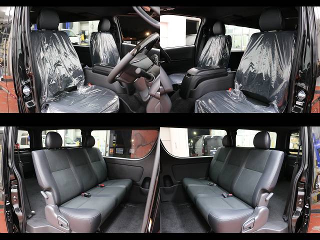 新車ハイエースＶダークプライムⅡ２８００ディーゼル４ＷＤアゲ系ナビパッケージ完成致しました！！店頭在庫車、即納車もご対応可能になります！！