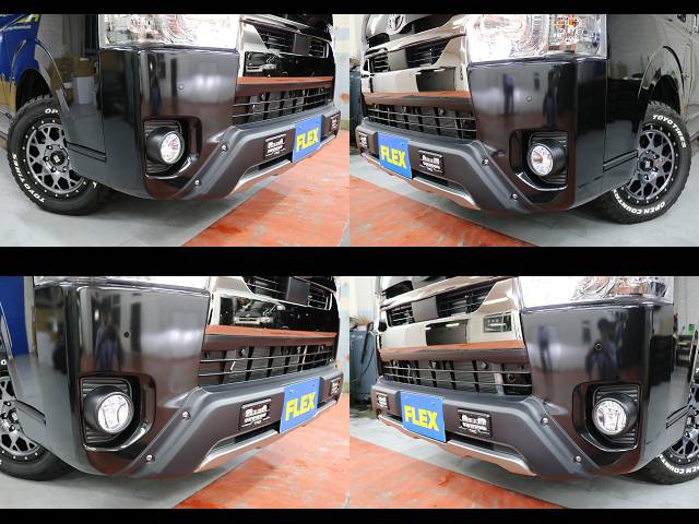 新車ハイエースＶダークプライムⅡ２８００ディーゼル４ＷＤアゲ系ナビパッケージ完成致しました！！店頭在庫車、即納車もご対応可能になります！！