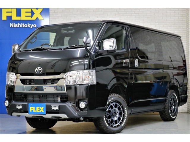 新車ハイエースＶダークプライムⅡ２８００ディーゼル４ＷＤアゲ系ナビパッケージ完成致しました！！店頭在庫車、即納車もご対応可能になります！！