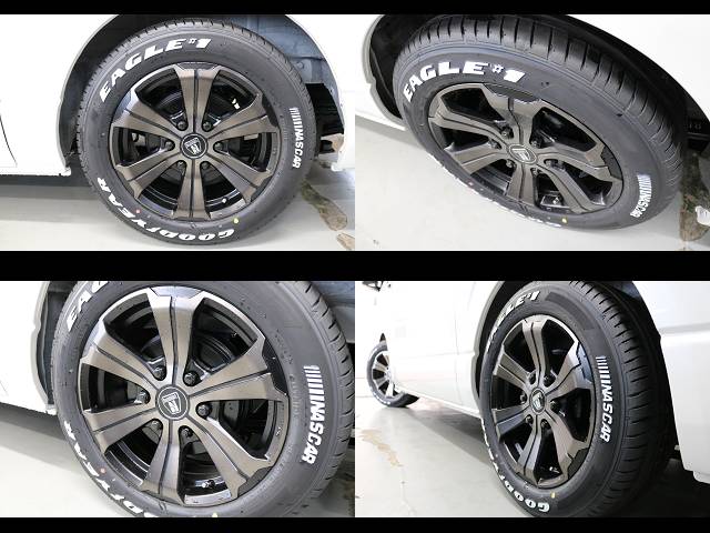 新車ハイエースＶダークプライムⅡ２０００ガソリン２ＷＤ床張りナビパッケージ完成致しました！！店頭在庫車、即納車可能になります！！オリジナルパーツ多数装備済み！！