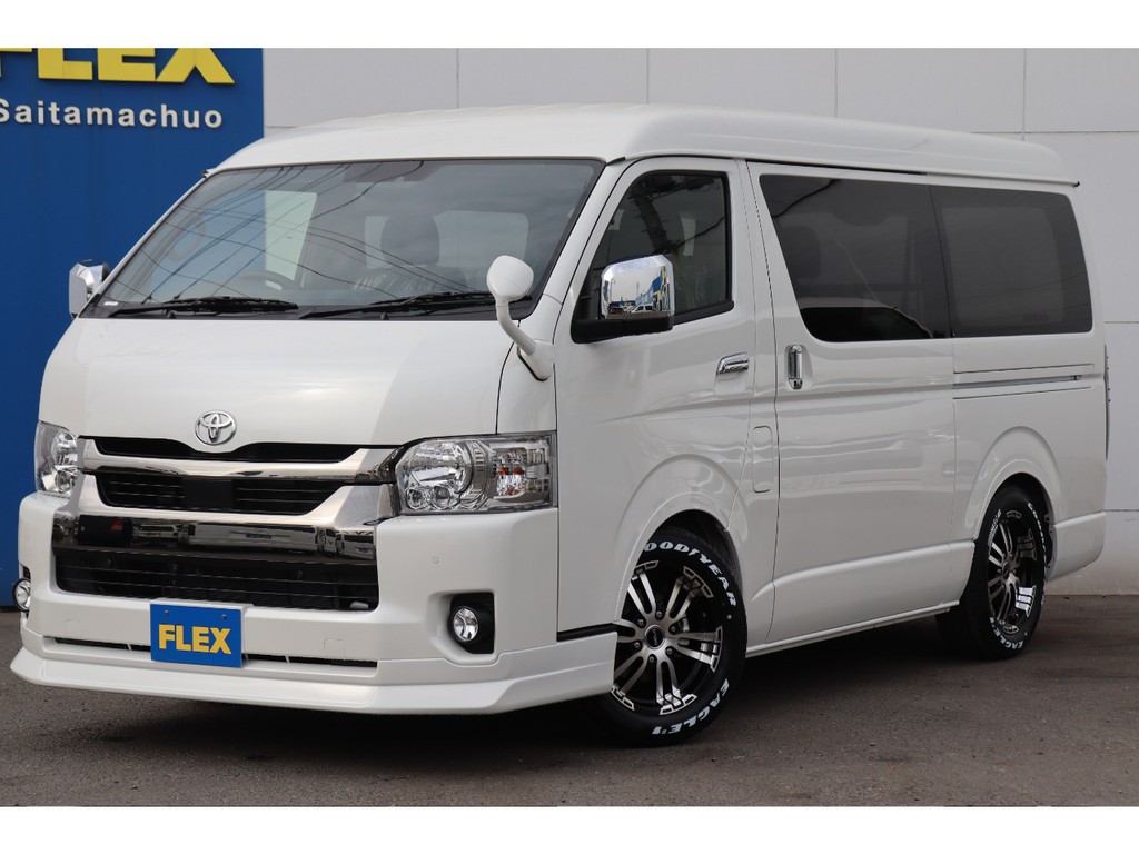 新車ハイエースＶ特別仕様ダークプライムⅡ2800クリーンディーゼル/両側パワースライドドア　ＦＬＥＸカスタム　フルセグナビ