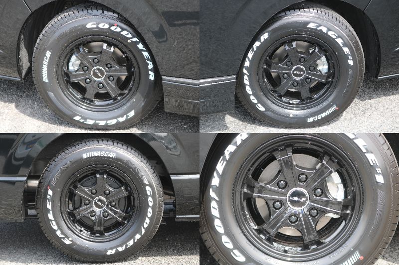 ＤＥＬＦ０５/１５インチアルミ＆グッドイヤー製ナスカータイヤ！車に優しいサイズをチョイスしました☆