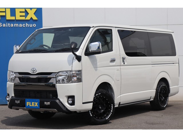 新車ハイエースＶダークプライムⅡ2800クリーンディーゼル４ＷＤ　両側自動ドア　ＢＩＧ－Ｘ11インチフローティングナビ/連動前後ドライブレコーダー