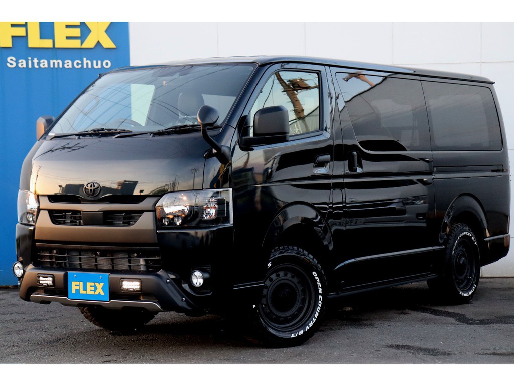 新車ハイエースVダークプライムⅡ2800クリーンディーゼル４ＷＤ　オフロードパッケージ/ブラックエディション　両側自動ドア