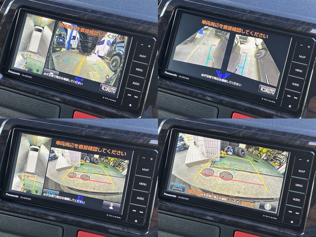 フロント サイド リアカメラ完備！！パノラミックビューモニター機能もついてますよ☆