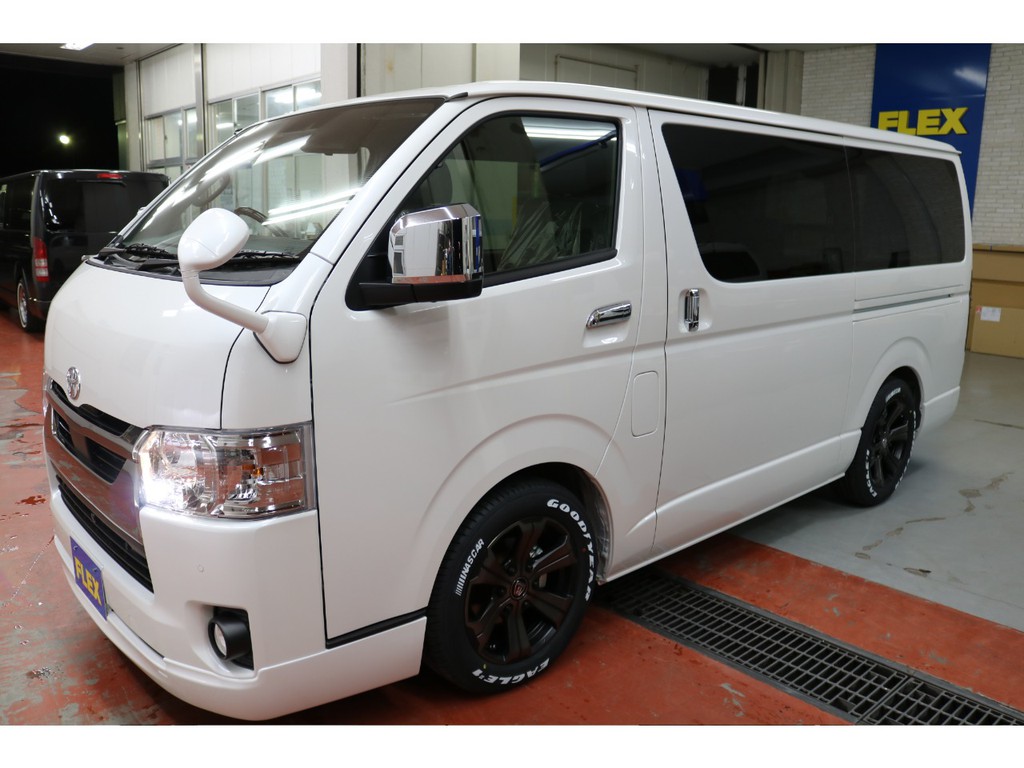 新車ハイエースＶダークプライムⅡ２８００ディーゼルナビパッケージ入庫致しました！！両側パワースライドドア付店頭在庫車、即納車もご対応可能になります！！
