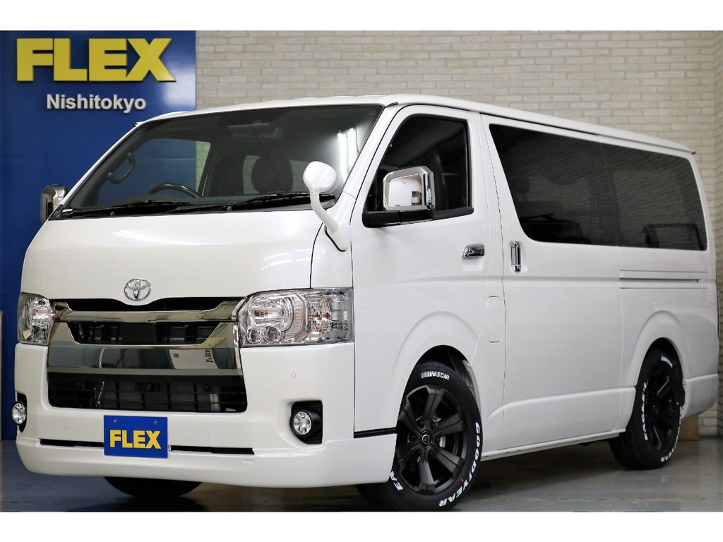 新車ハイエースＶダークプライムⅡ２８００ディーゼルナビパッケージ入庫致しました！！両側パワースライドドア付店頭在庫車、即納車もご対応可能になります！！