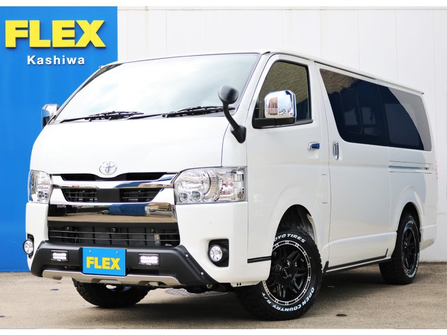 柏店大人気！！　新車ハイエース スーパーＧＬ ダークプライムⅡ２８００ディーゼルターボ４ＷＤ ＴＲＤライトカスタムＰＫＧが入庫しました！！