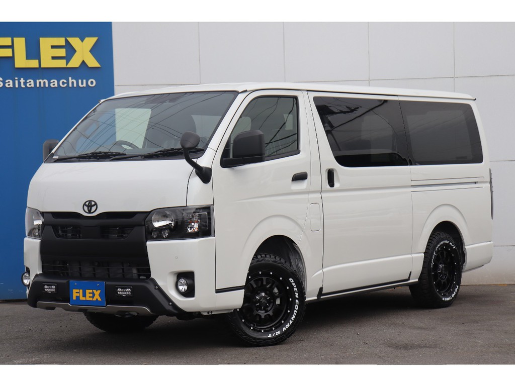 新車ハイエースＶダークプライムⅡ2800ディーゼル４ＷＤ　両側跳ね上げ式ベットキット
