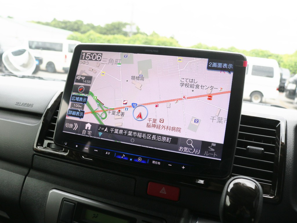 アルパイン　フローティング１１インチ　ＢＩＧ－Ｘナビ！ＤＶＤ再生可能・フルセグＴＶ対応♪