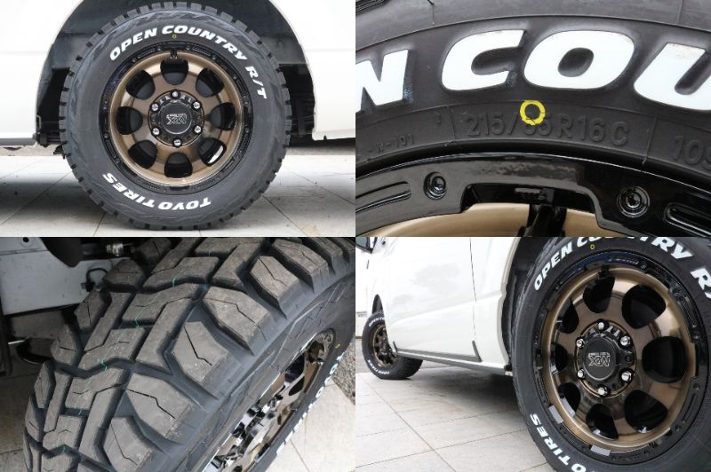 マッドクロス グレイス１６インチＡＷにオープンカントリー２１５Ｒ／Ｔタイヤの組み合わせとなります！