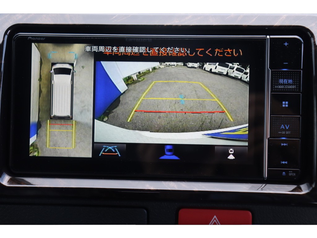 狭い場所でも便利なパノラミックビューモニター装着済み！
