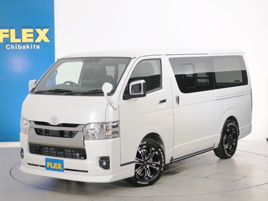 新車未登録　ハイエースバン　Ｓ－ＧＬ　特別仕様車【ダークプライムⅡ】　５人乗り４ナンバー登録　ディーゼルターボ４ＷＤ　寒冷地仕様　ライトカスタムＰＫＧ！