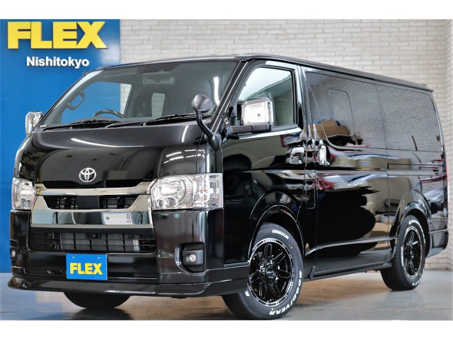 新車ハイエースＶダークプライムⅡ２８００ディーゼル４ＷＤオリジナルフィッシングバン完成致しました！！