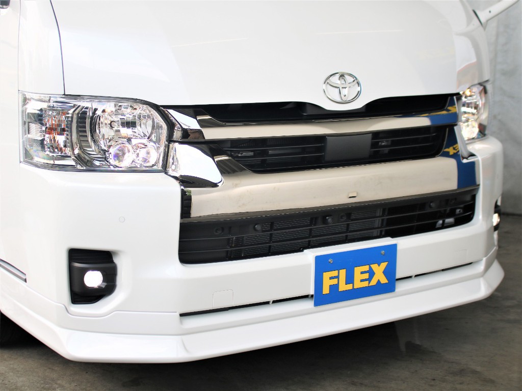 FLEXオリジナルのフロントリップスポイラーを装備しております！