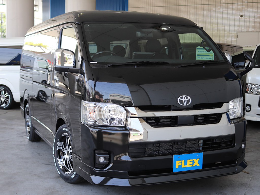 FLEXオリジナルDelfinoLineフロントスポイラー！トヨタセーフティーセンス付きで運転支援サポートも安心♪