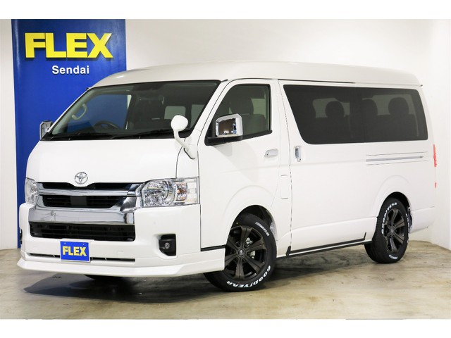 ★新型7型　新車ハイエースワゴンGL ４WD　FLEX　AS内装架装　SDフルセグナビ＆リアモニター付き★
