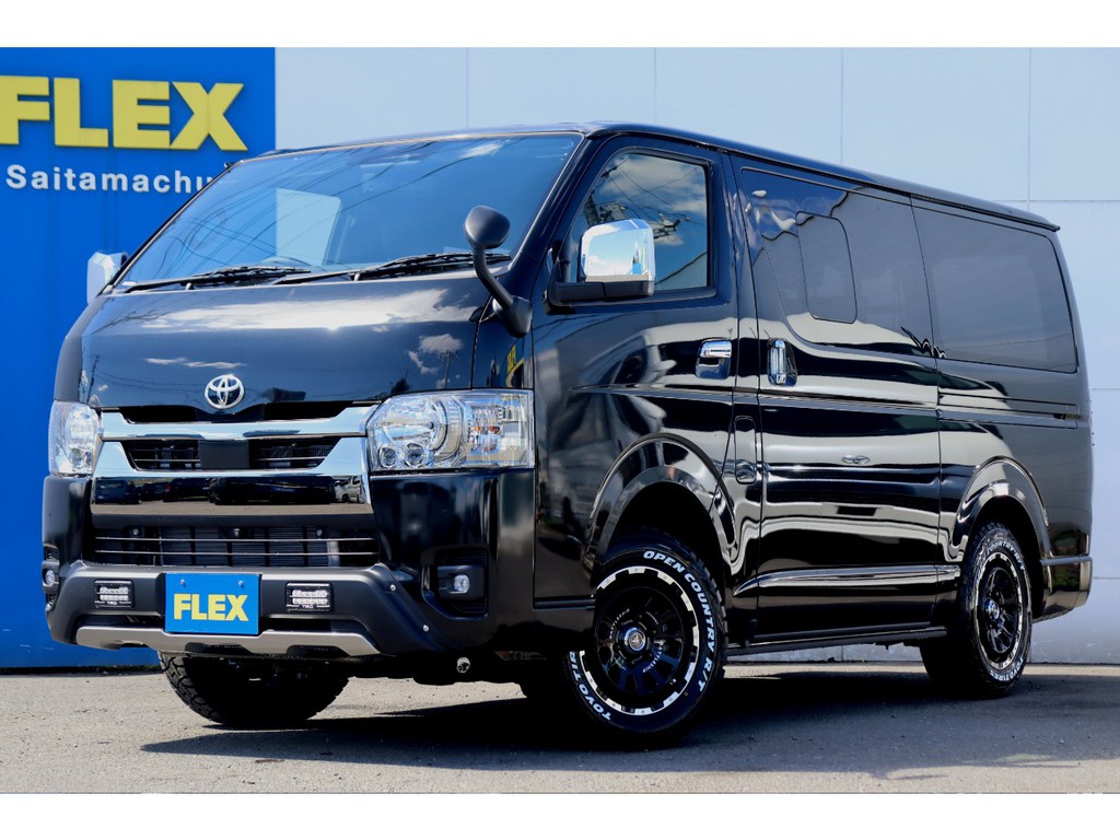 新型ハイエースＶダークプライムⅡ４ＷＤ　オフロードパッケージ/フローリングフロア施工
