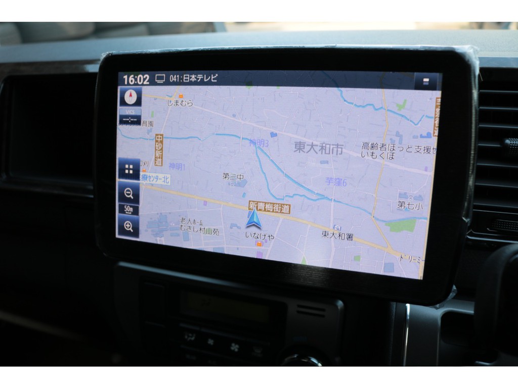 新車ハイエースＶワイドダークプライムⅡ２８００ディーゼルターボナビパッケージ完成！！９インチナビＥＴＣ２．０両側パワースライドドア装備！！店頭在庫車、即納車もご対応可能になります！！