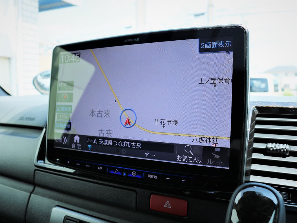 アルパイン製ＢＩＧＸ１１インチＳＤナビ、フルセグＴＶ、ＤＶＤ再生可能！