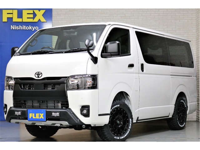新車ハイエースＶダークプライムⅡ２８００ディーゼル４ＷＤブラックエディション完成致しました！！両側パワースライド装備オリジナルベットＫＩＴ装着済み！！