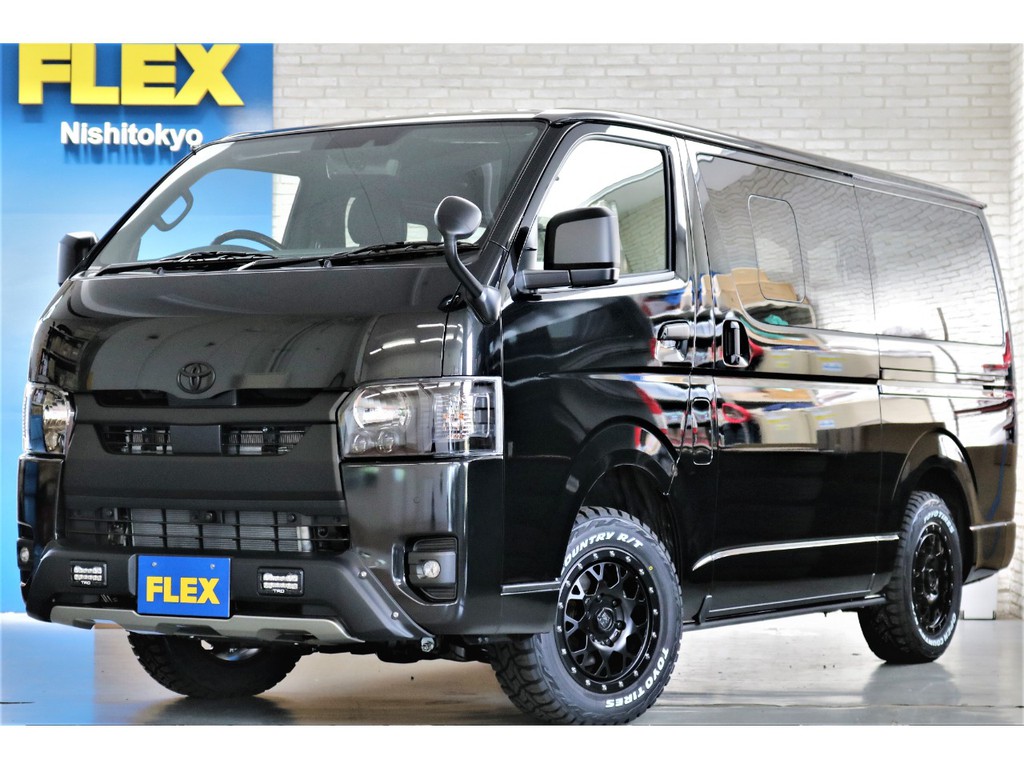 新車ハイエースＶダークプライムⅡ２８００ディーゼル４ＷＤブラックエディション完成！！オリジナルベットＫＩＴ装備！！店頭在庫車、即納車ご対応可能！！